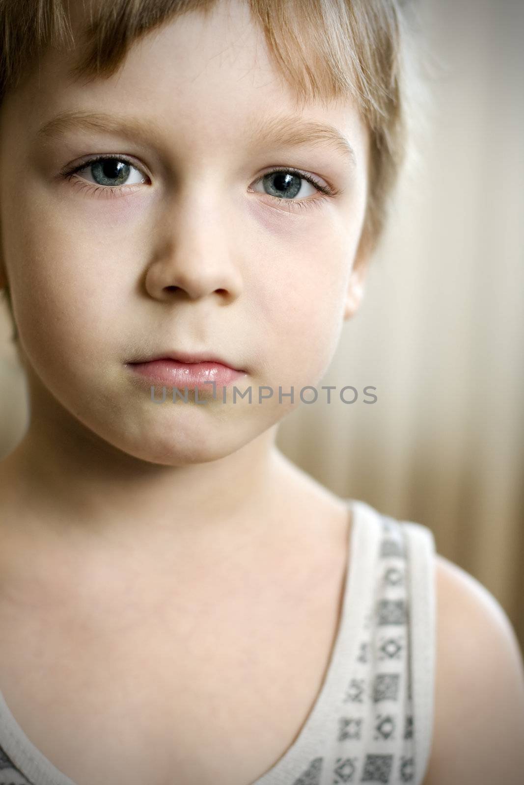 portrait of a beautiful boy