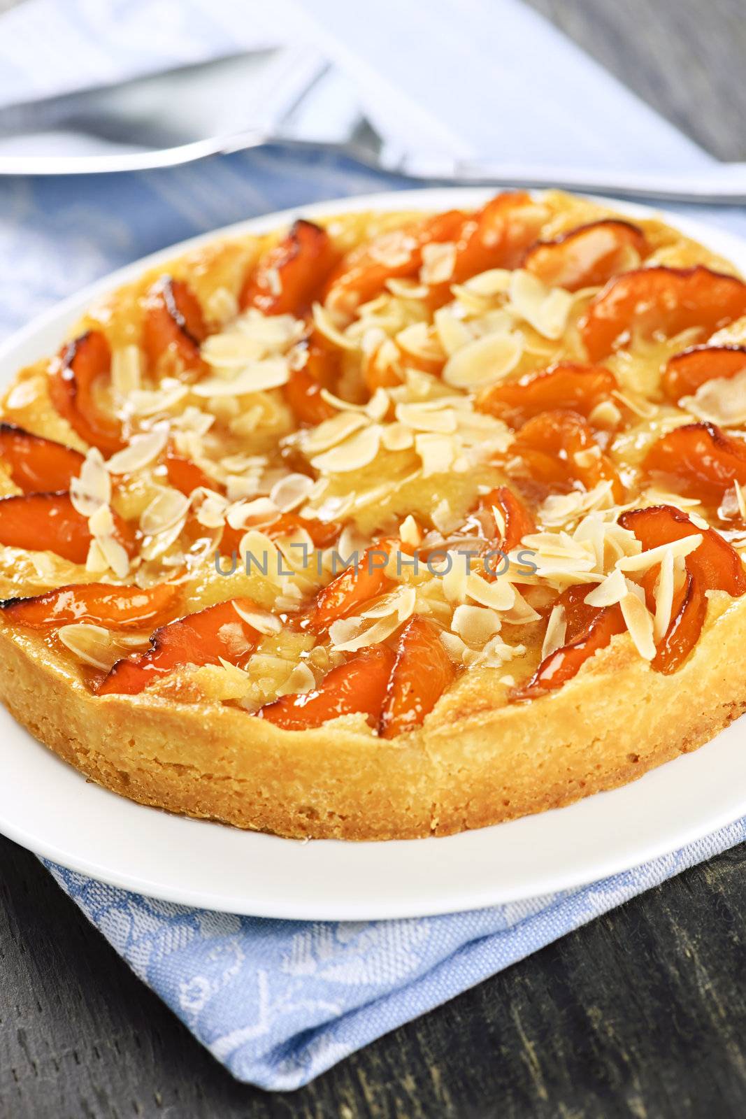 Apricot and almond pie by elenathewise