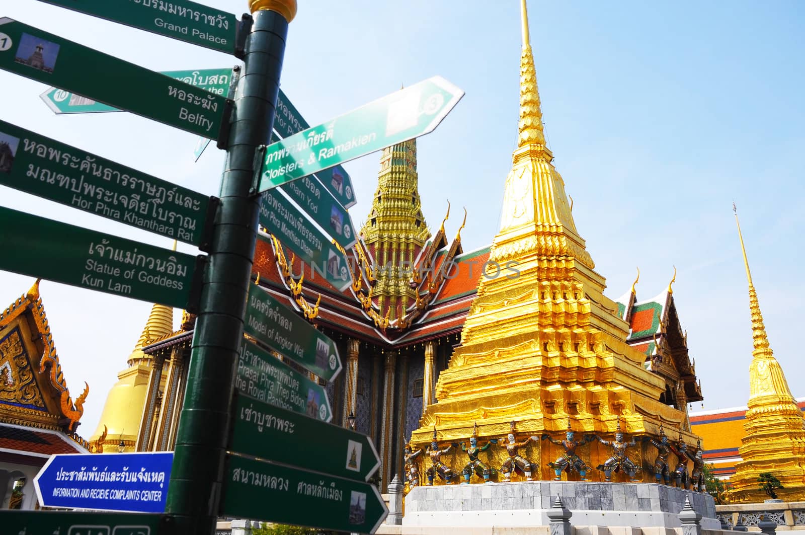 The Grand Palace Wat Phra Kaew in Bangkok, Thailand