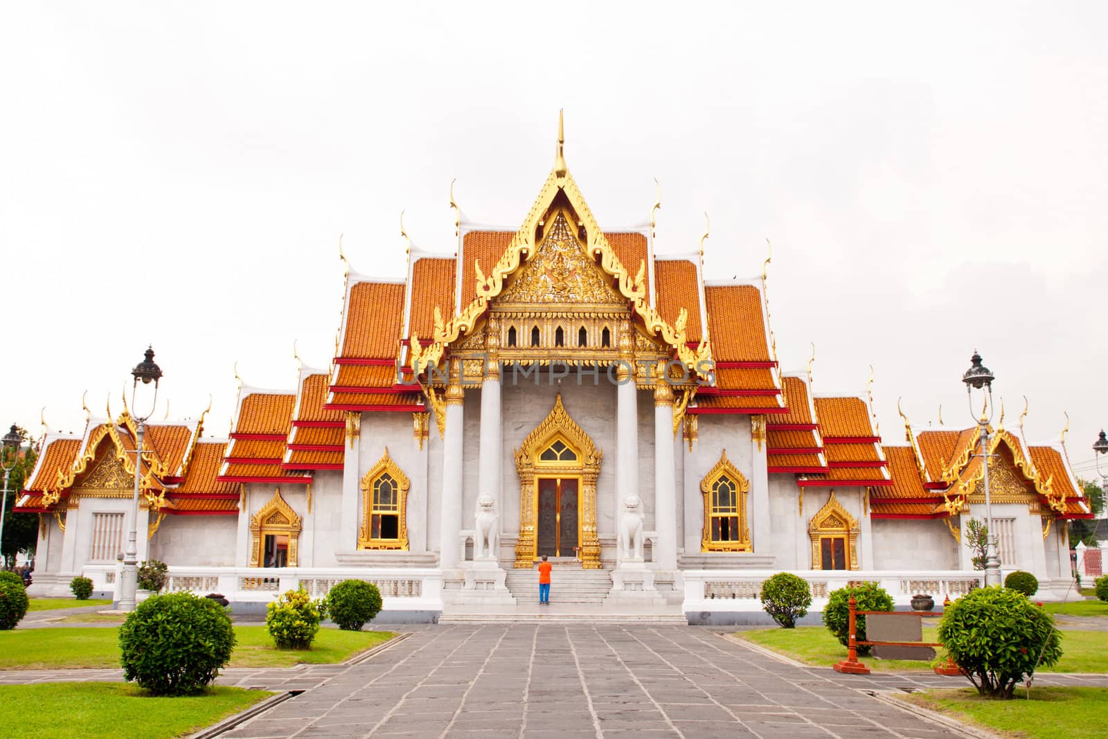 Beautiful Thai Temple Wat Benjamaborphit, temple in Bangkok, Thailand