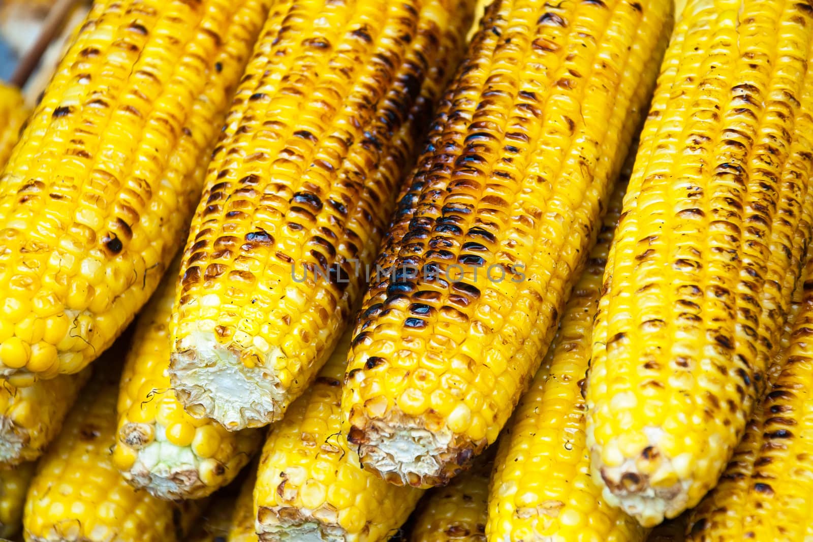 Grilled yellow corn by Yuri2012