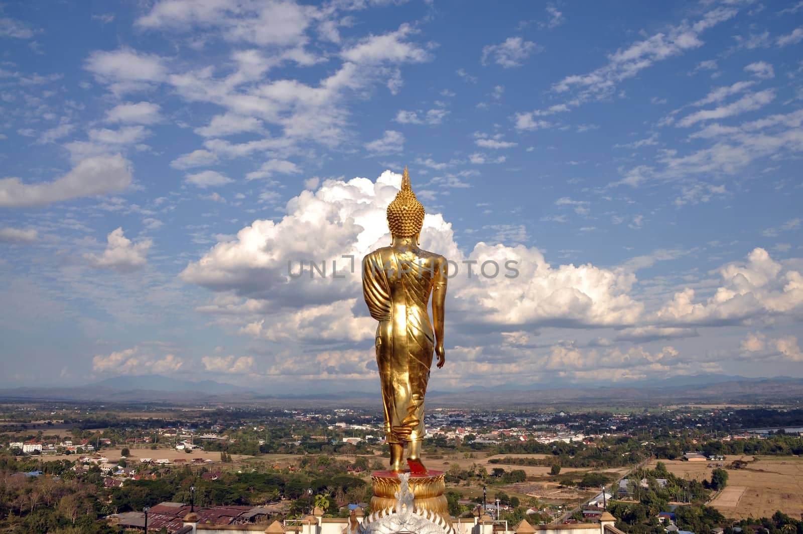 Buddha Standing Color Gold