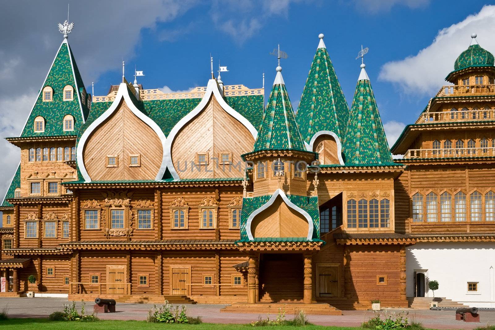 Wooden palace in Kolomenskoe, Moscow, Russia