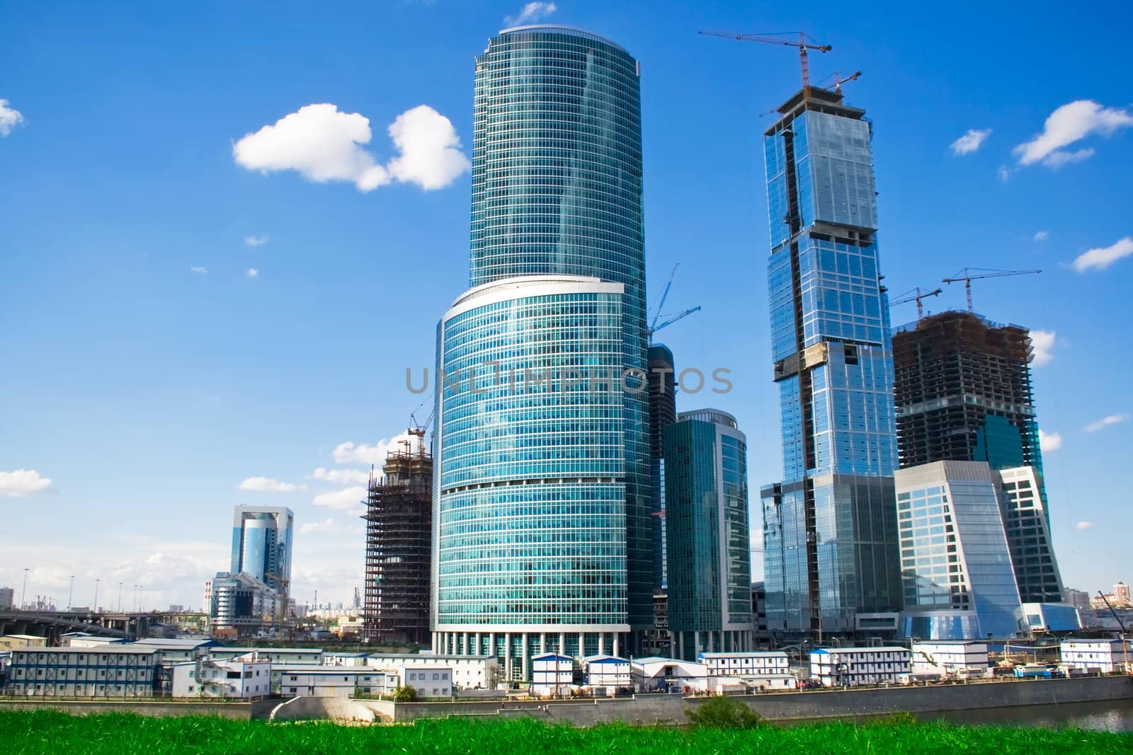 construction of new skyscrapers in the International Business Centre, Moscow