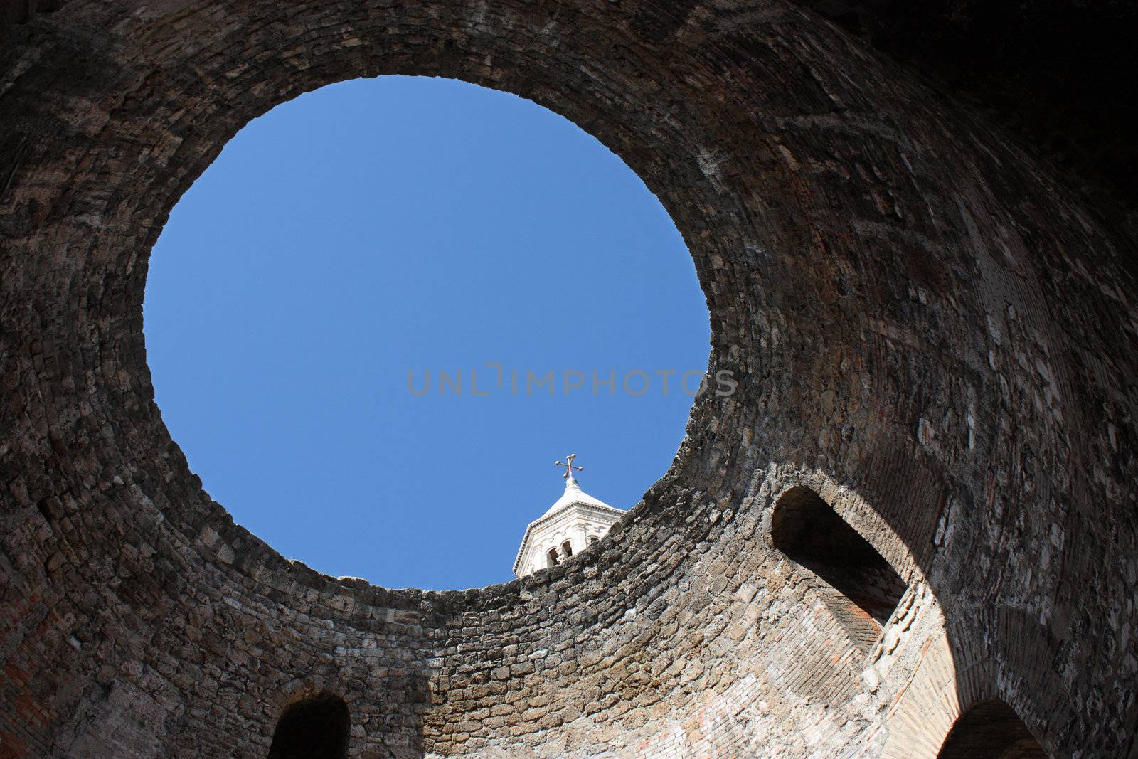 The roofing on Emperor Diocletian's Mausoleum
