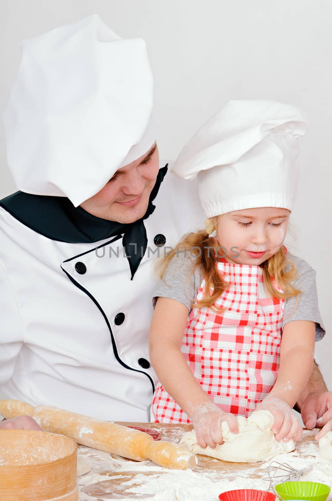 chef with girl by uriy2007