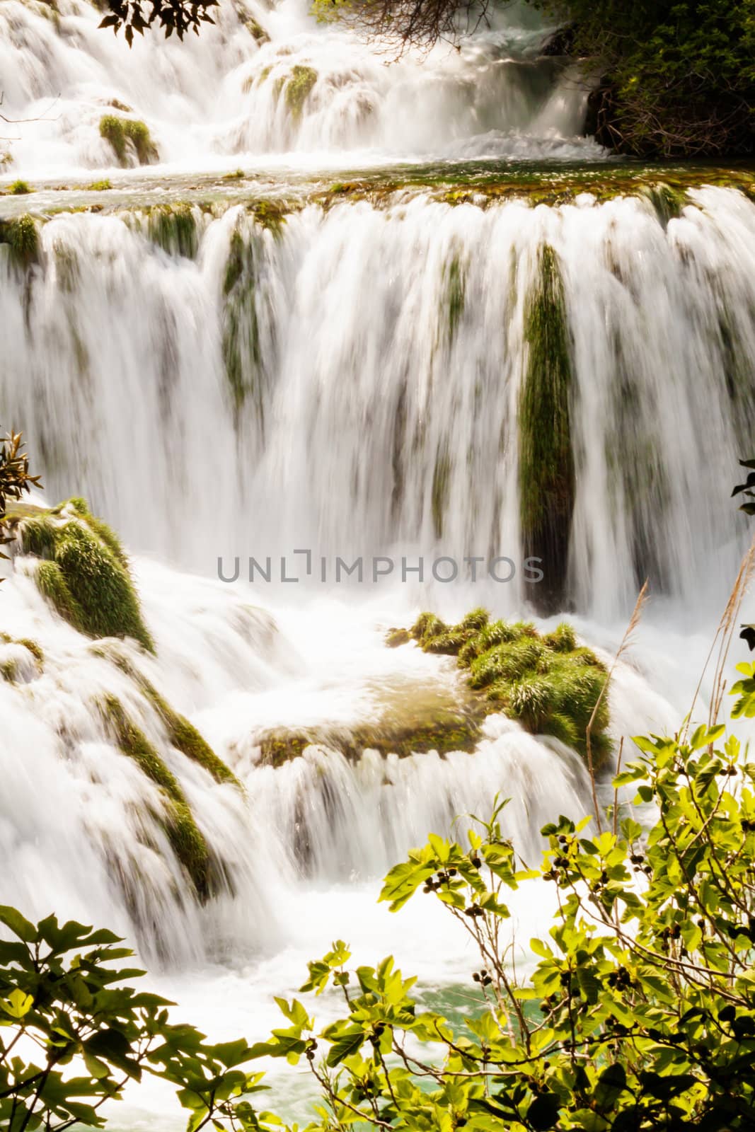 Waterfalls, Krka national park, Croatia by Lamarinx