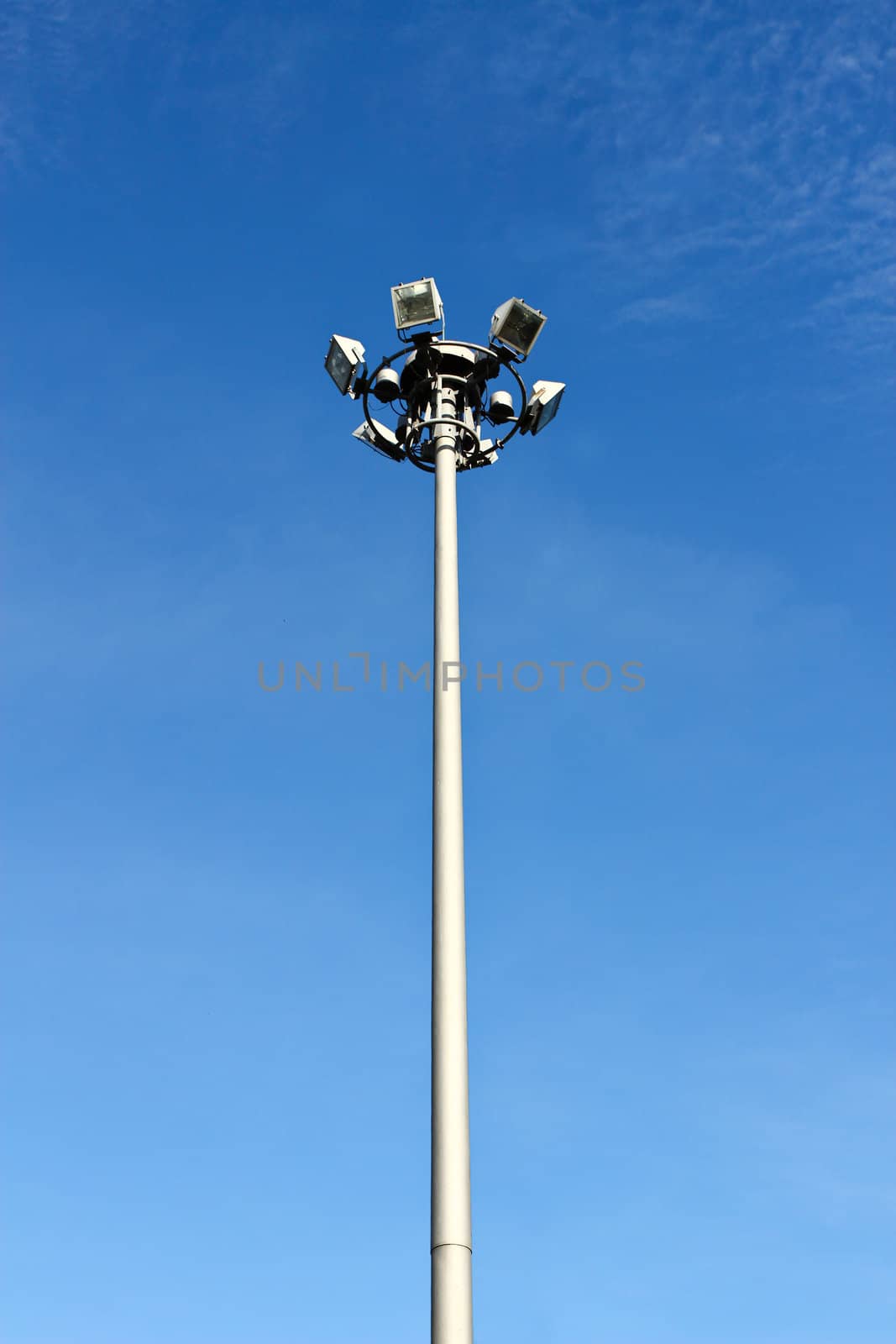 light pole on blusky background by bajita111122