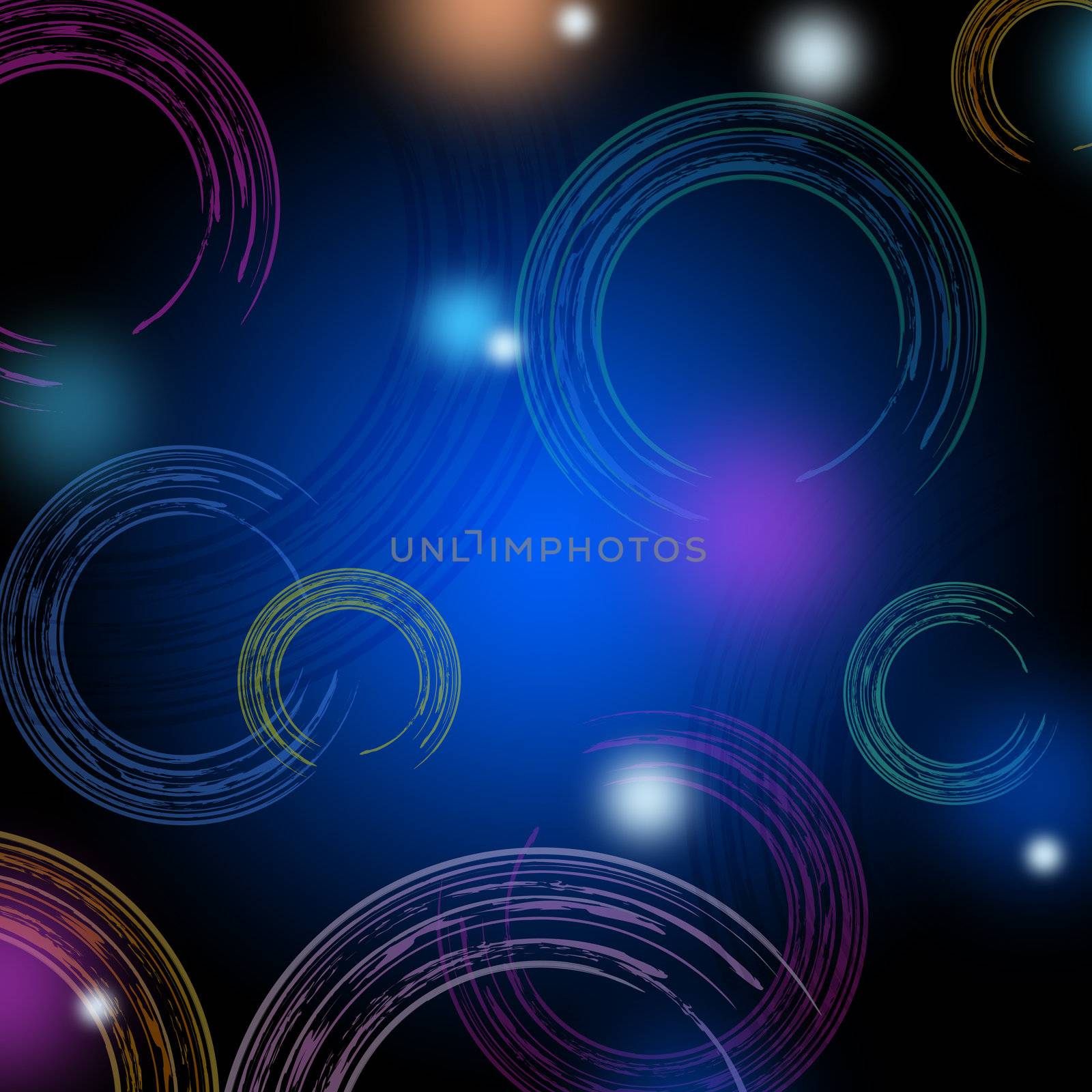 abstract background - paint color circles and dots