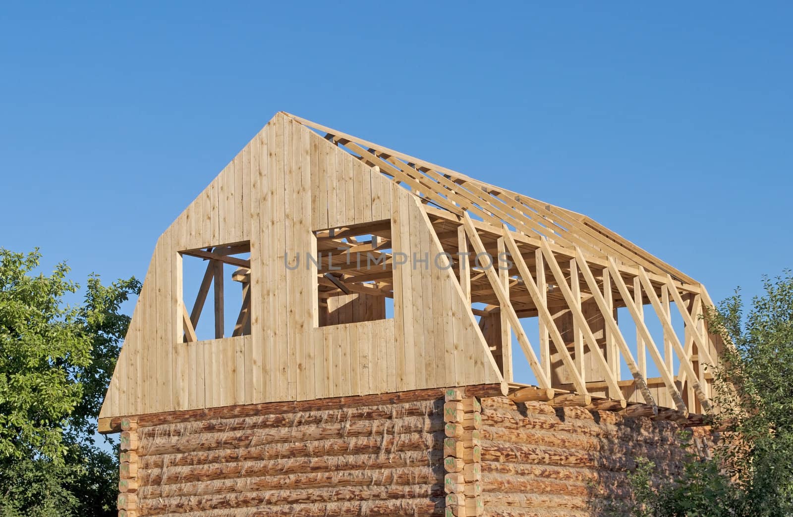 Construction of ecological wooden house