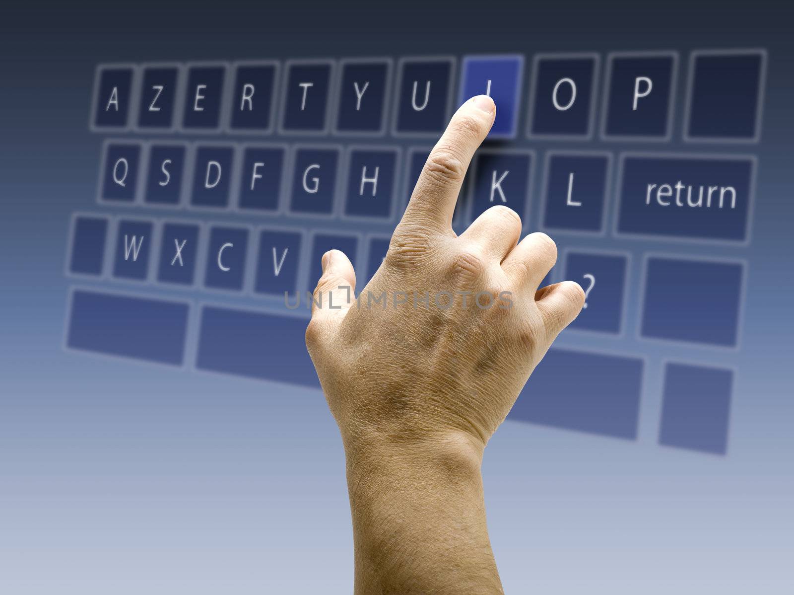 Touchscreen keyboard and interface