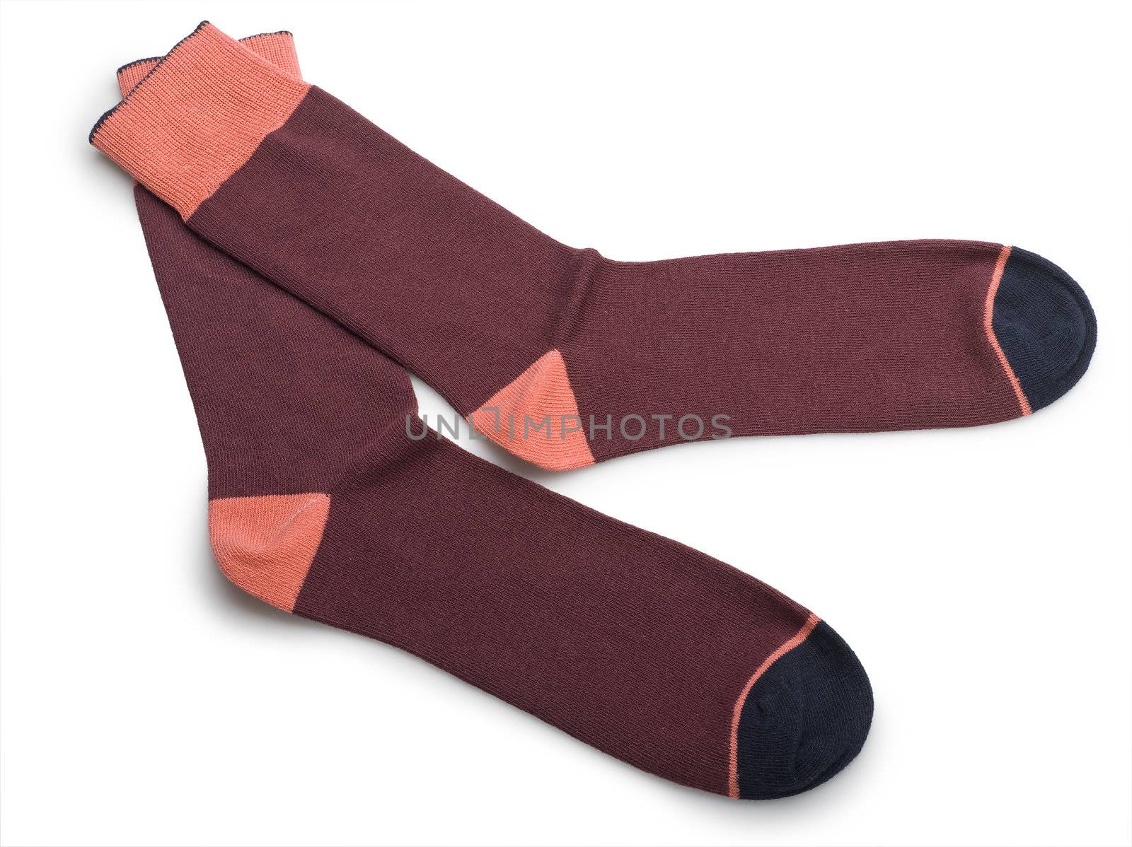 a pair of socks on a white background