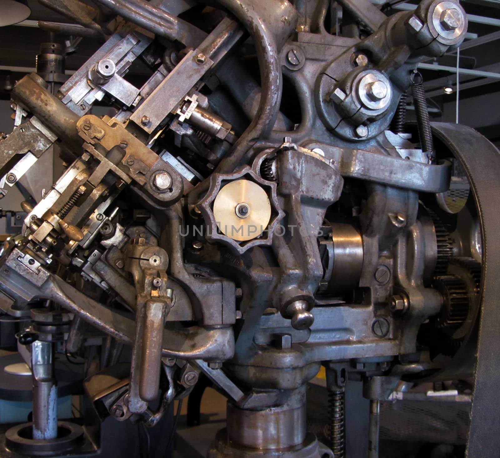 Old factory machine detail by anterovium