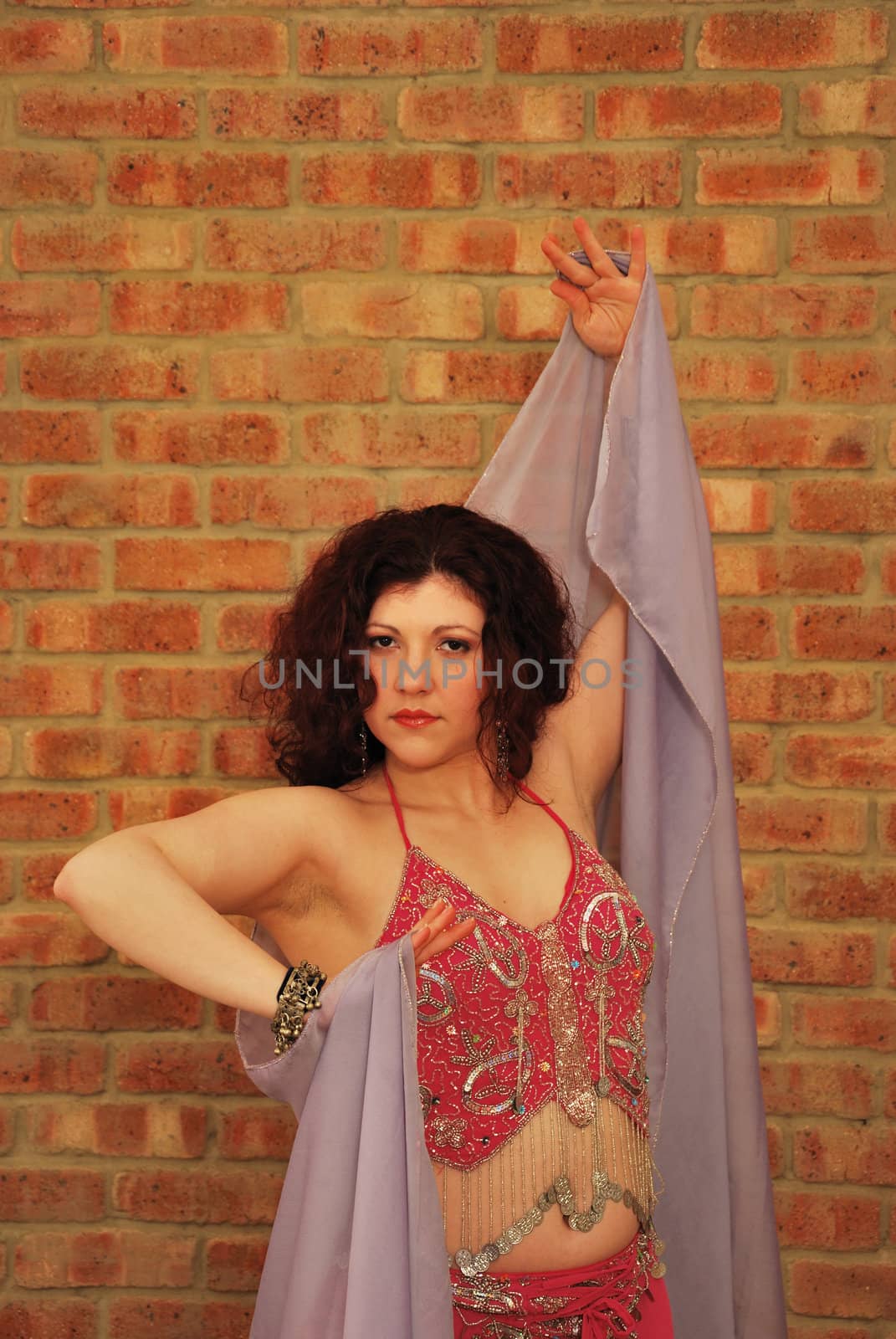 belly dancer with veil