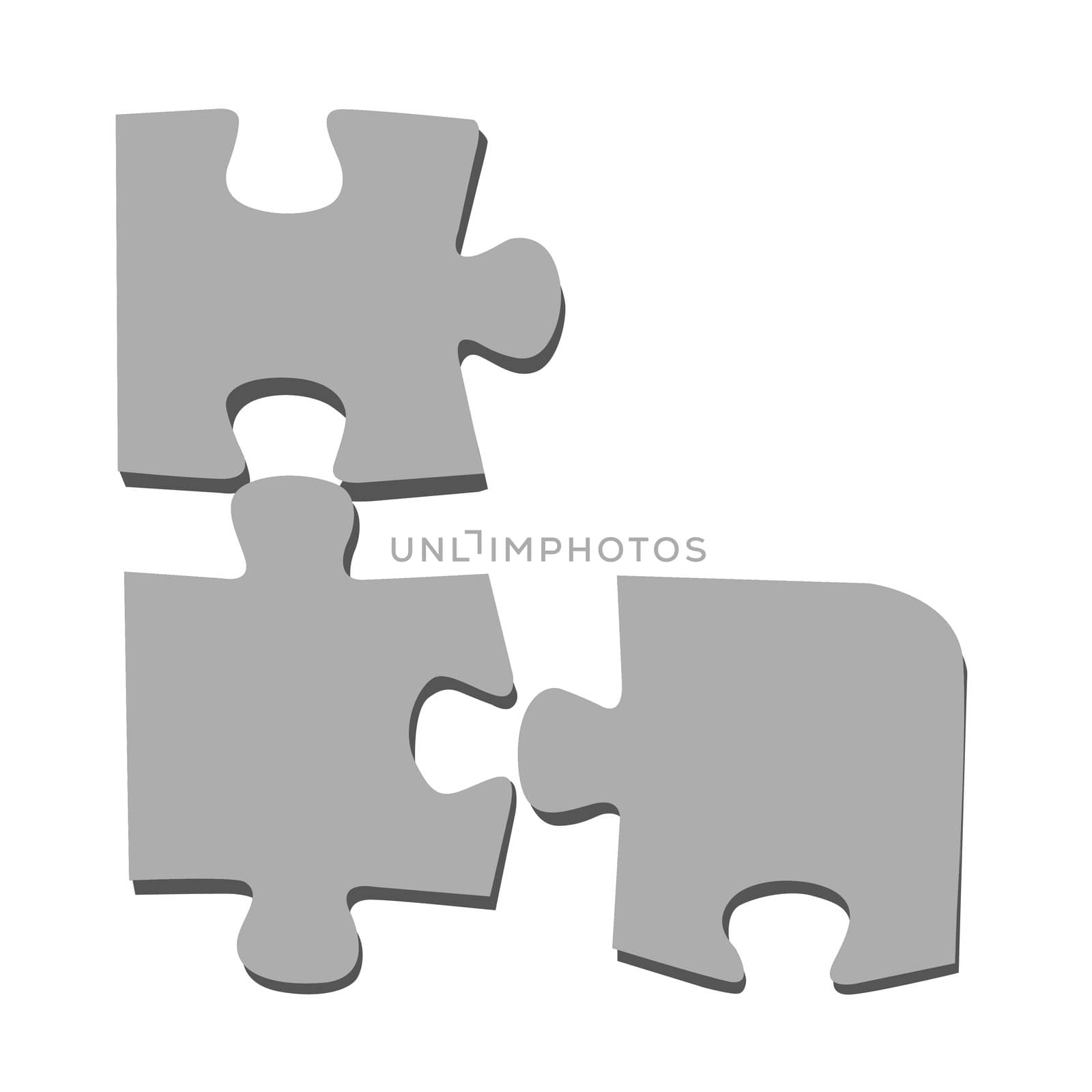 puzzle on white background