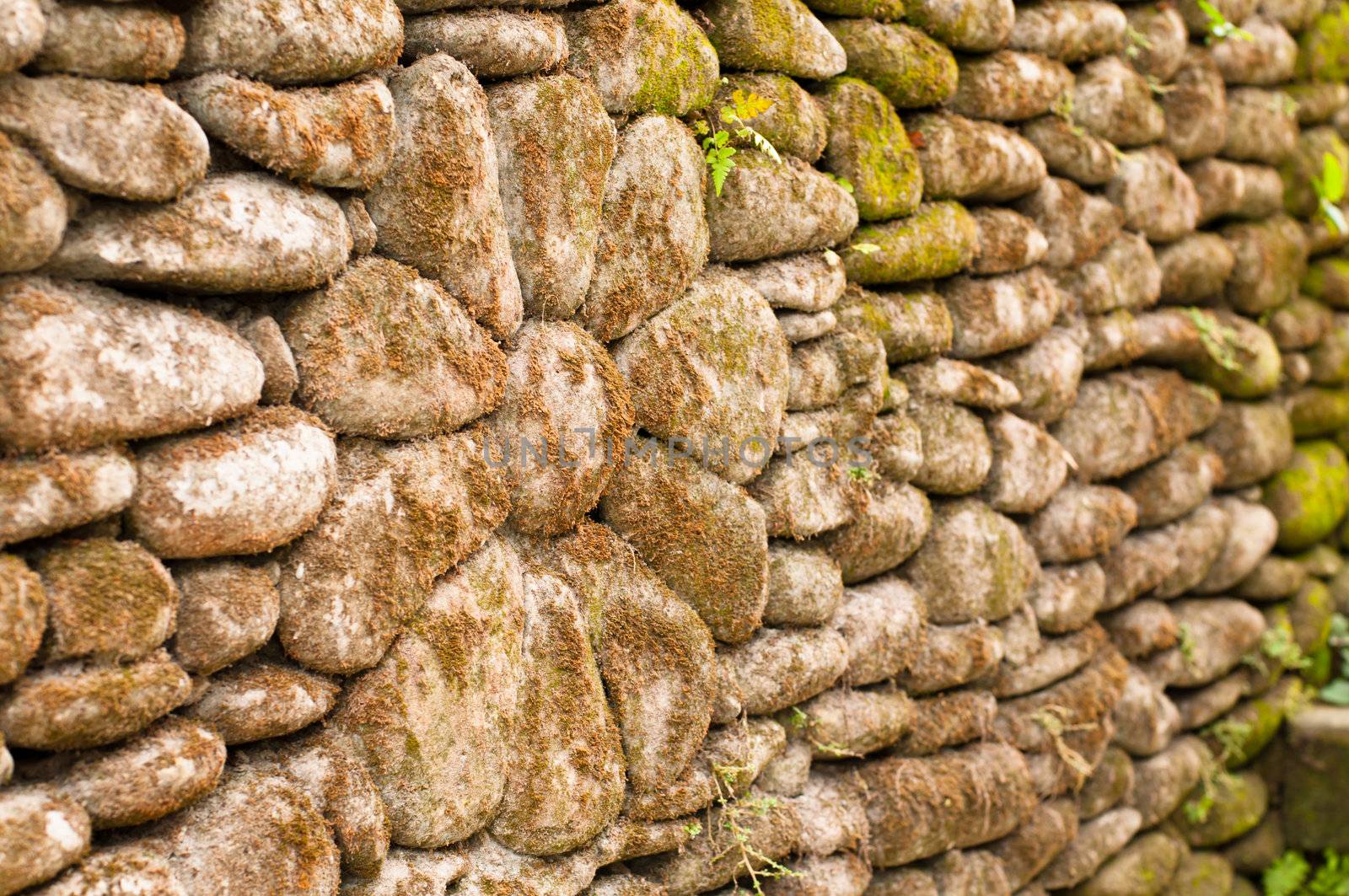 Stone flower in Sacred Monkey Forest, Ubud, Bali, Indonesia