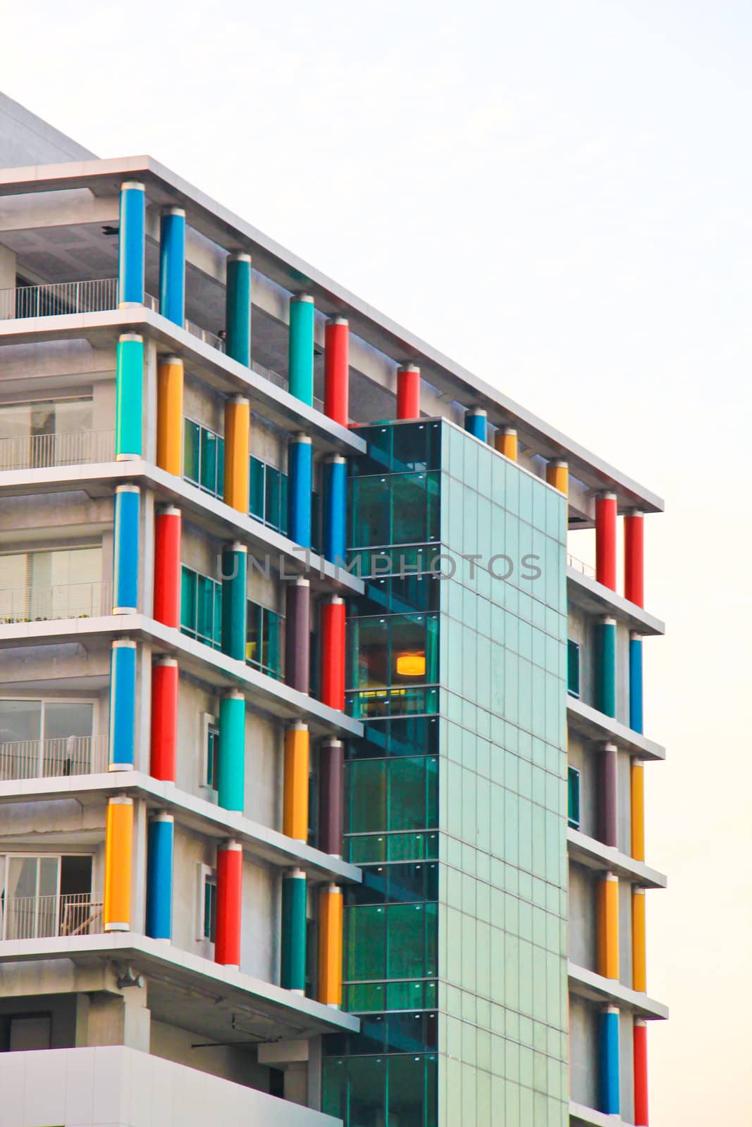 New colorful building of Siriraj hospital by coleorhiza