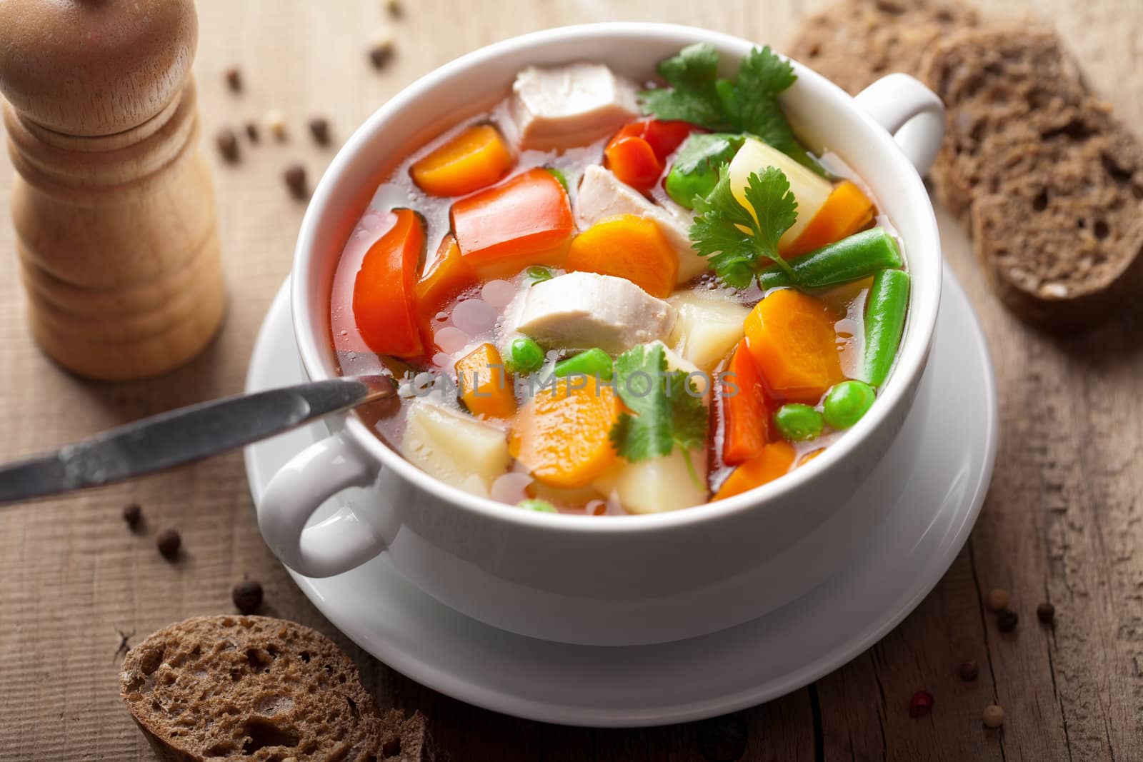 chicken soup with vegetables