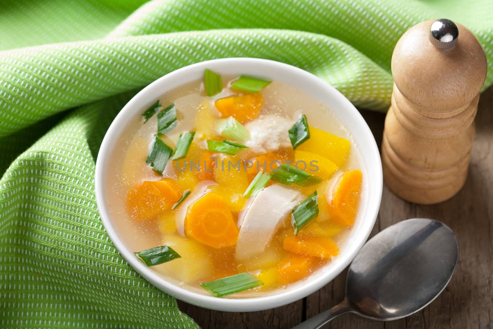 chicken soup with vegetables 