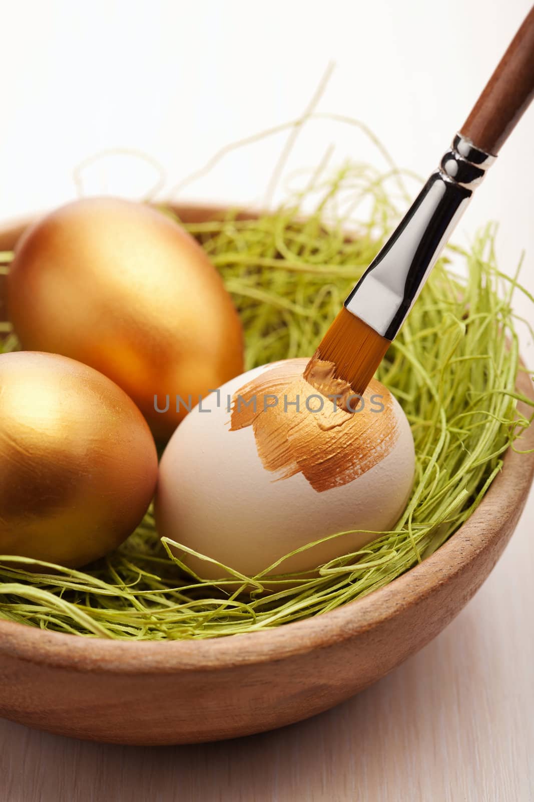 painting easter eggs 