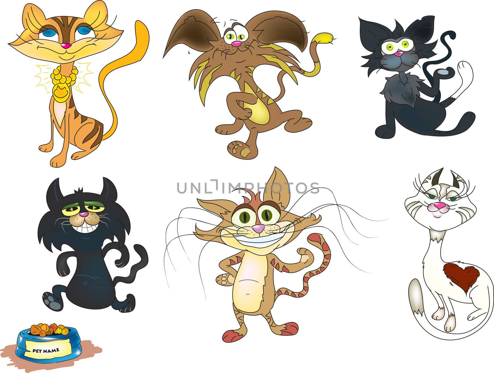 sets of cats by natsuk