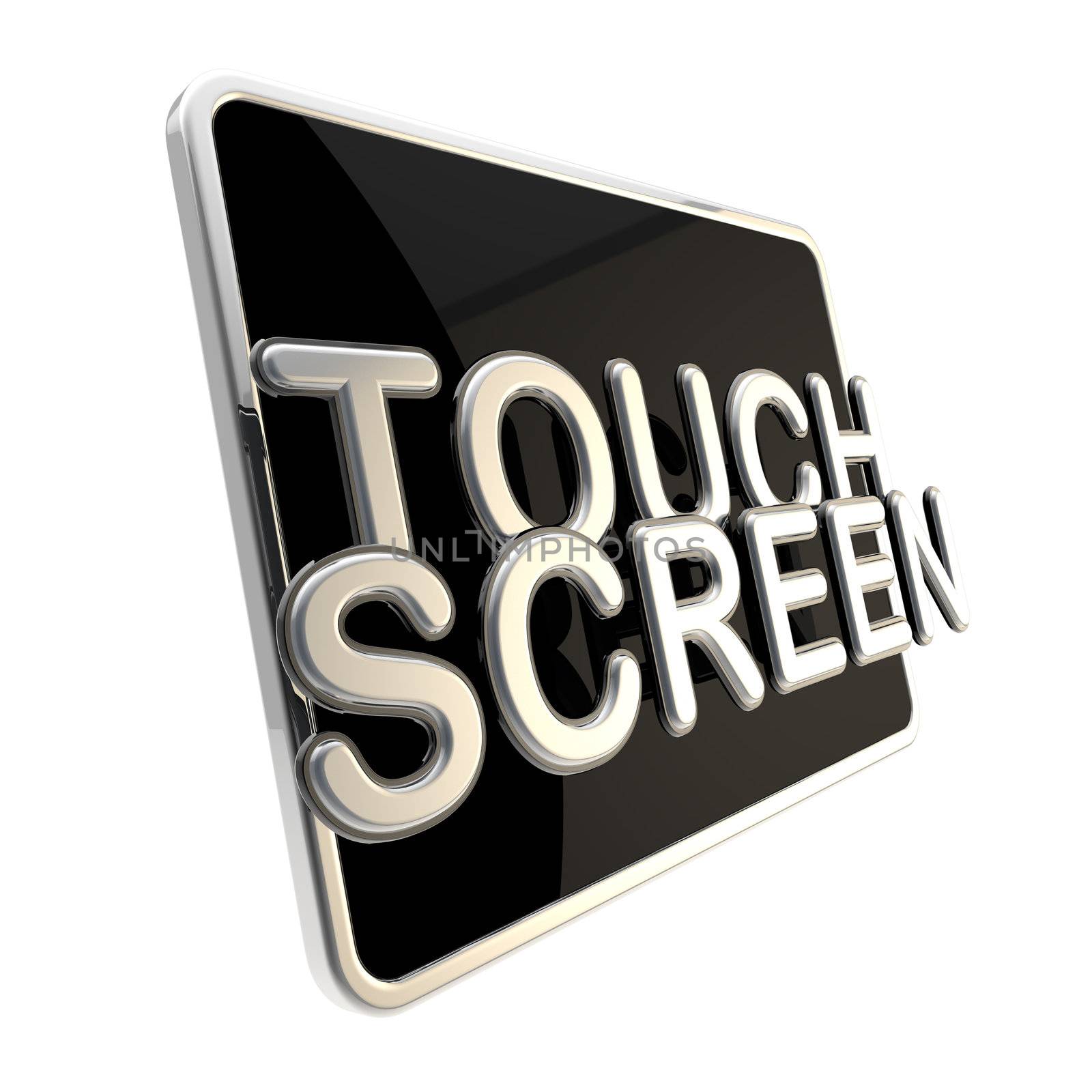 Touch screen icon as a glossy pad by nbvf