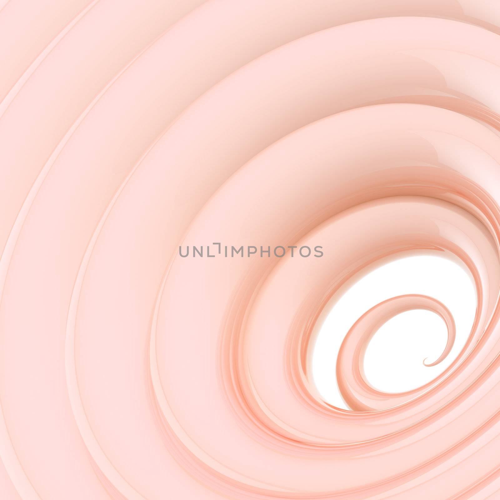 Abstract wavy vortex twirl glossy rose color background