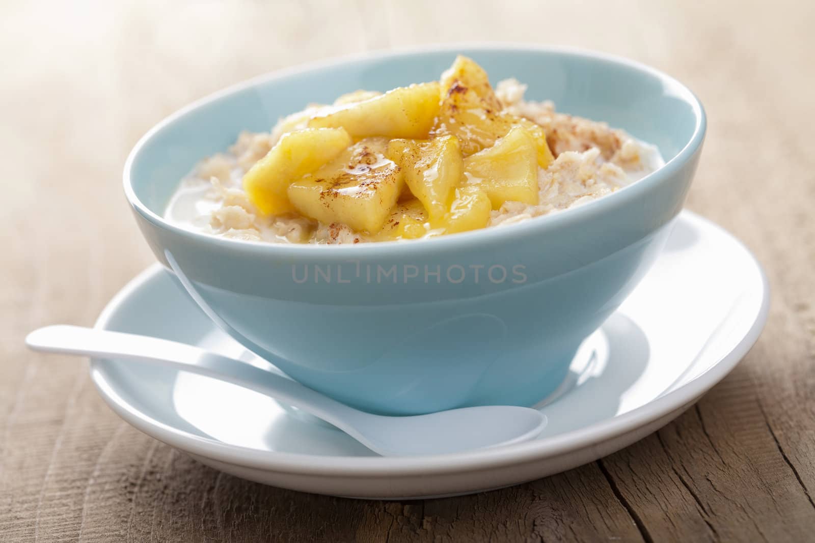 cereal with caramelized apple