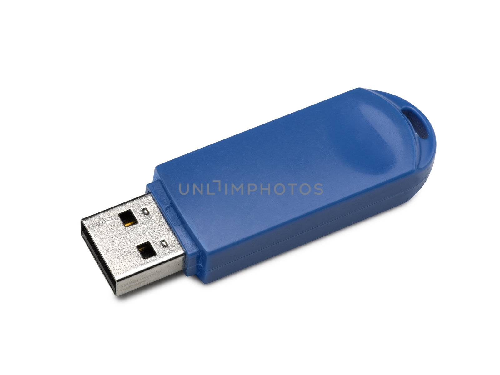 USB memory stick isolated on a white