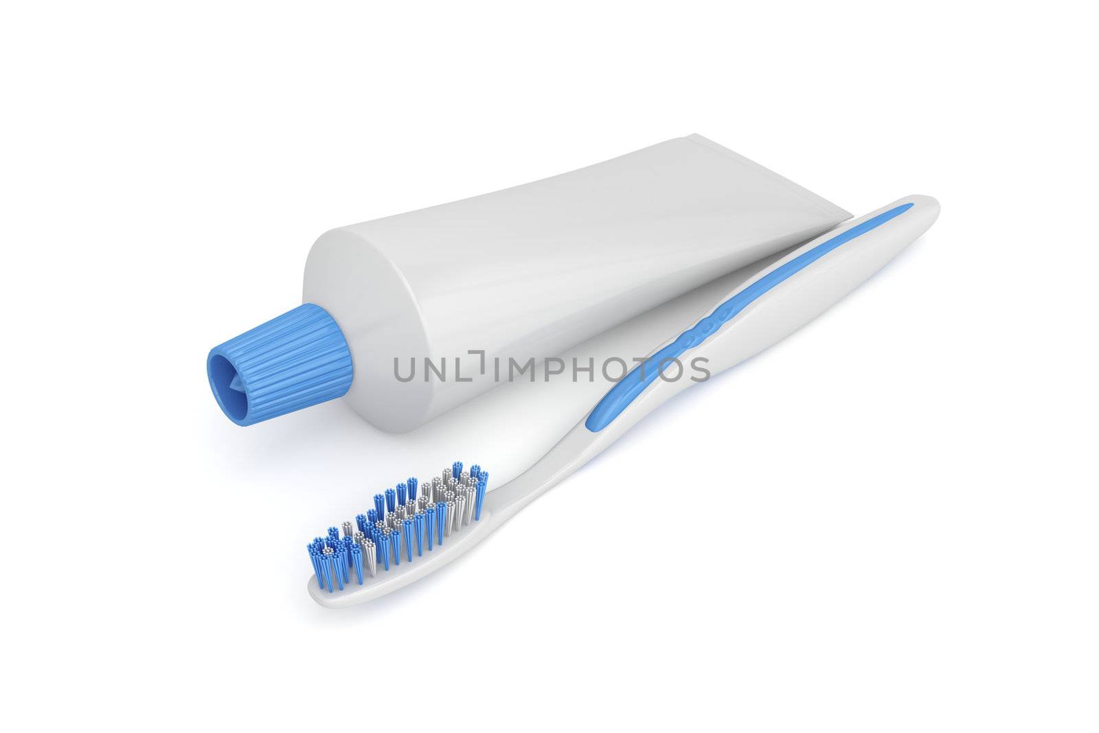 Toothbrush and toothpaste by magraphics