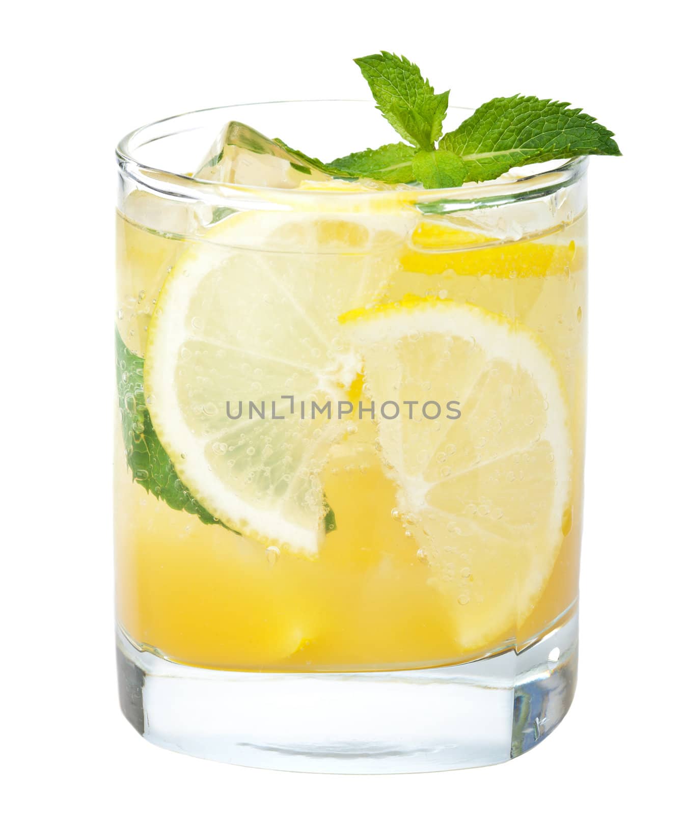 fresh lemonade isolated