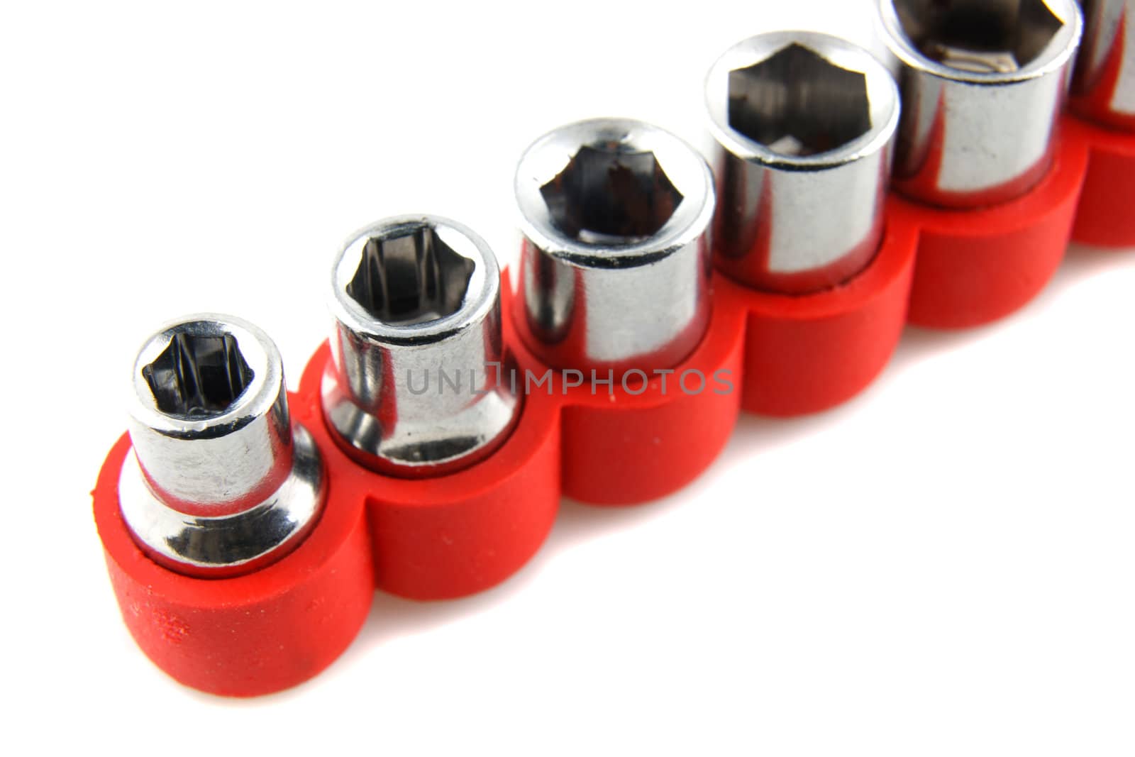 Socket Spanner Wrench on white background