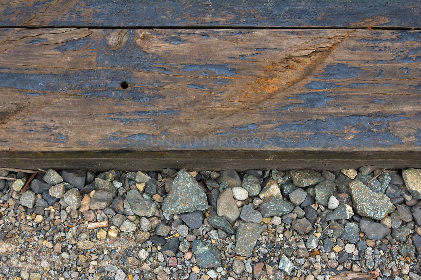 Railroad Train Track Closeup Texture Background