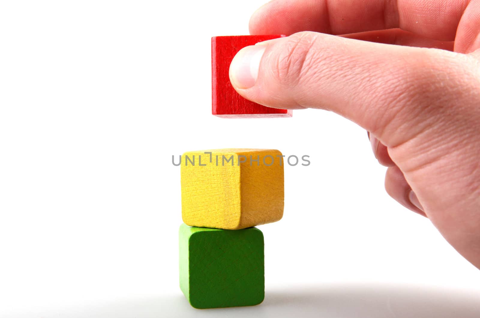 Wooden building blocks