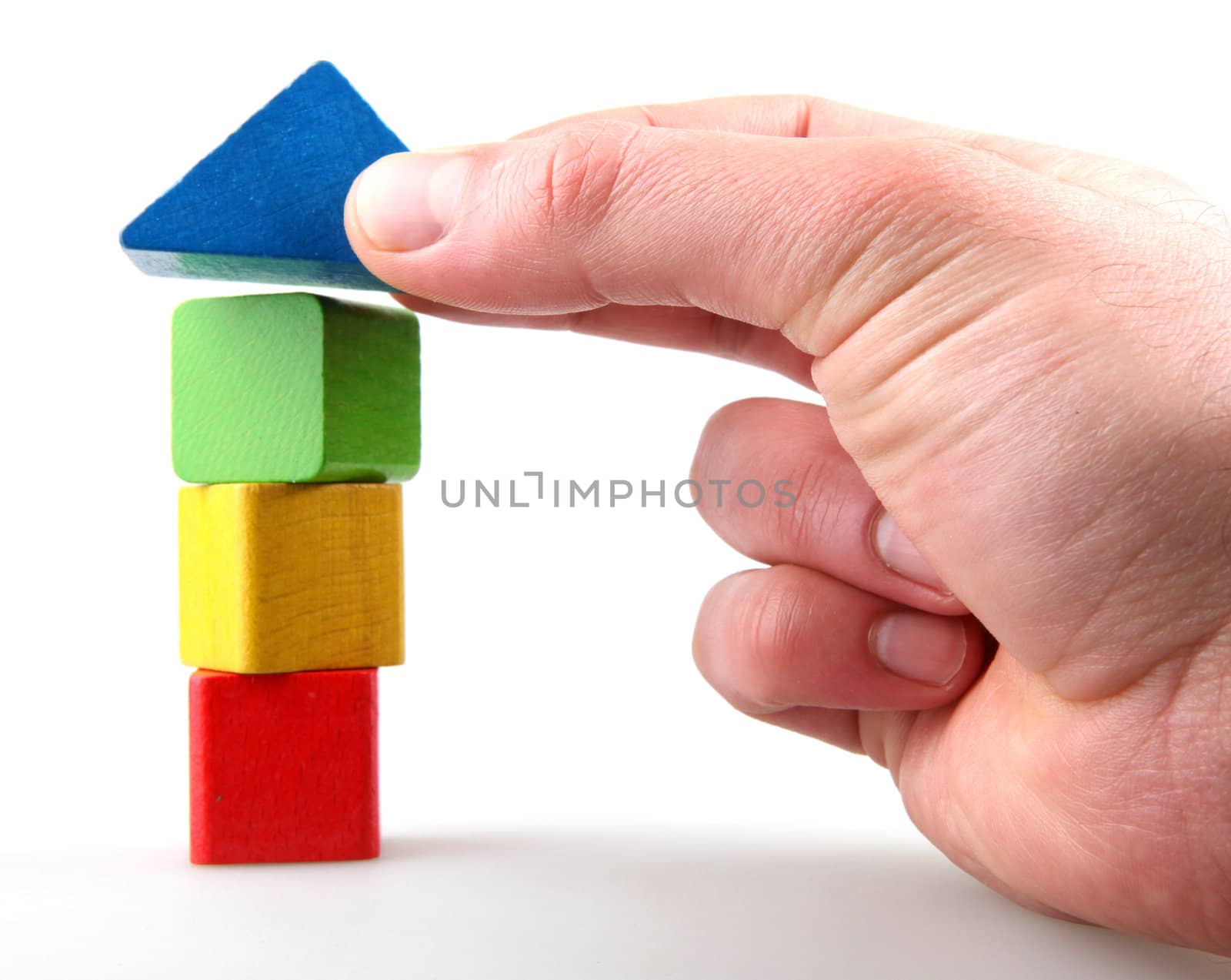 Wooden building blocks