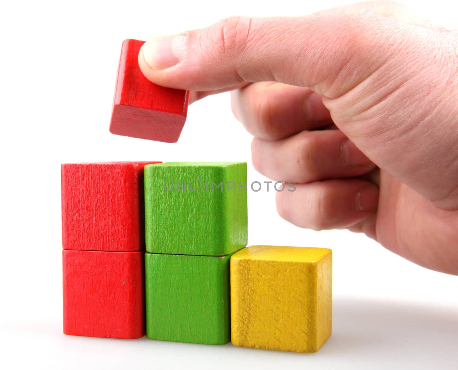Wooden building blocks