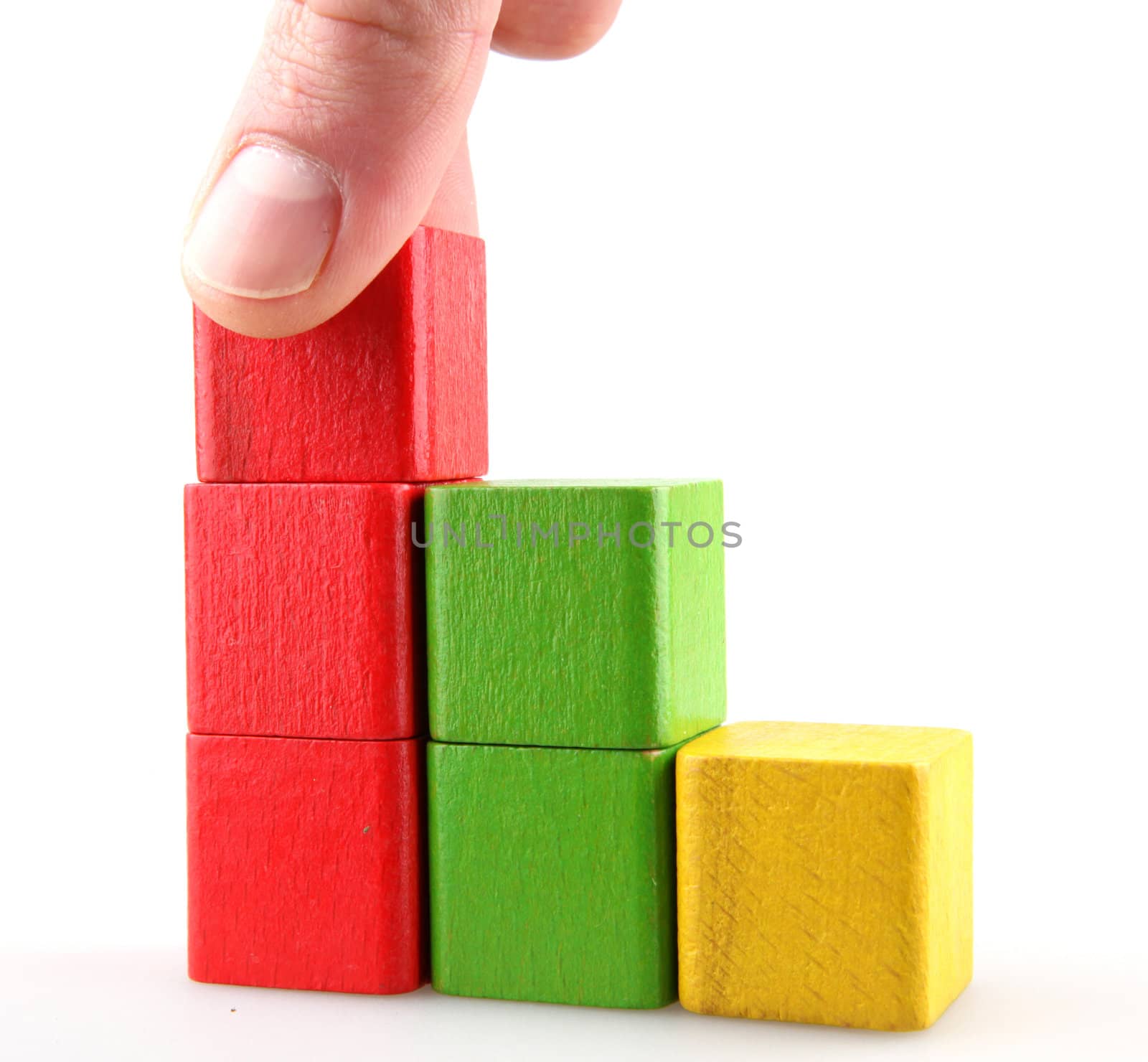 Wooden building blocks