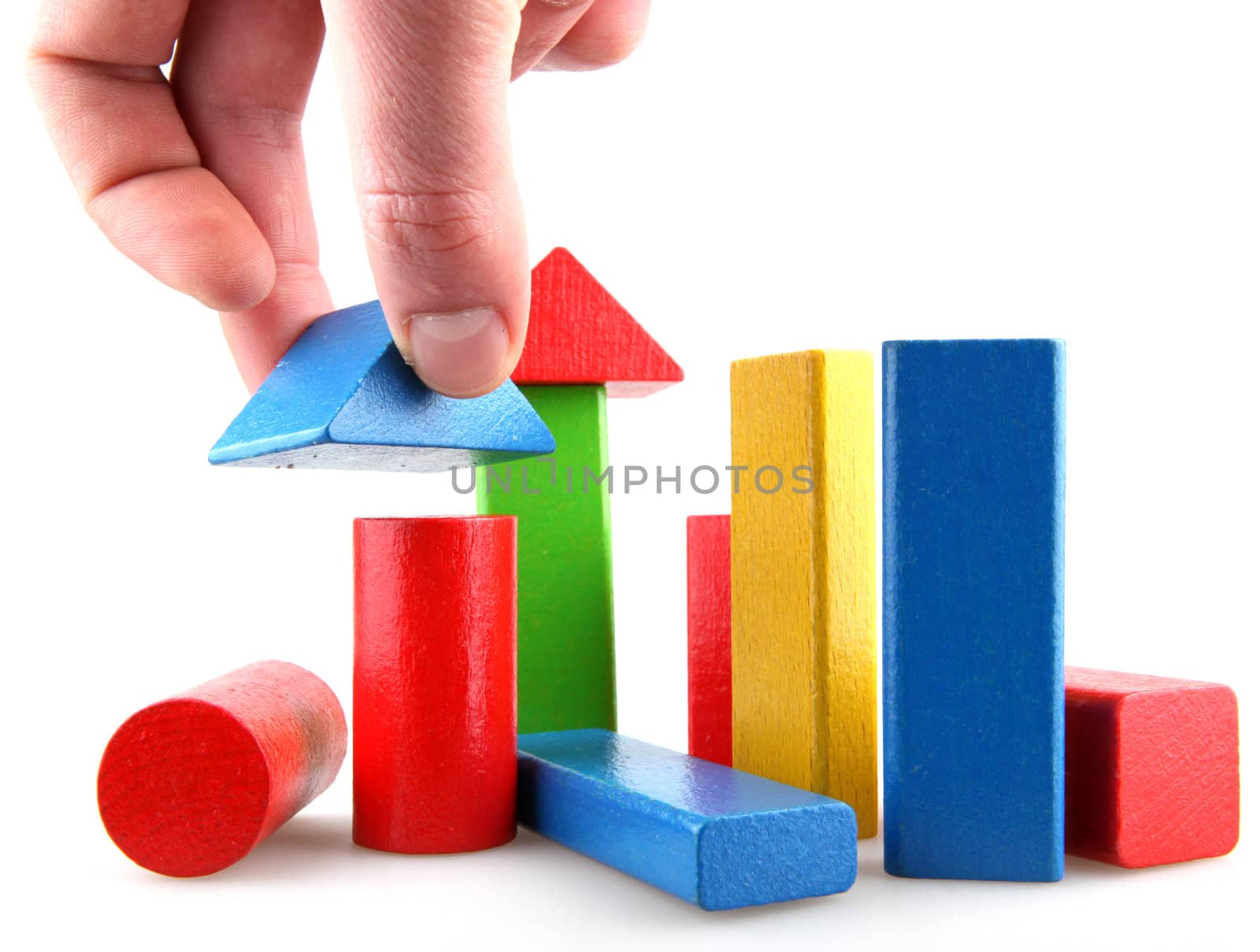 Wooden building blocks