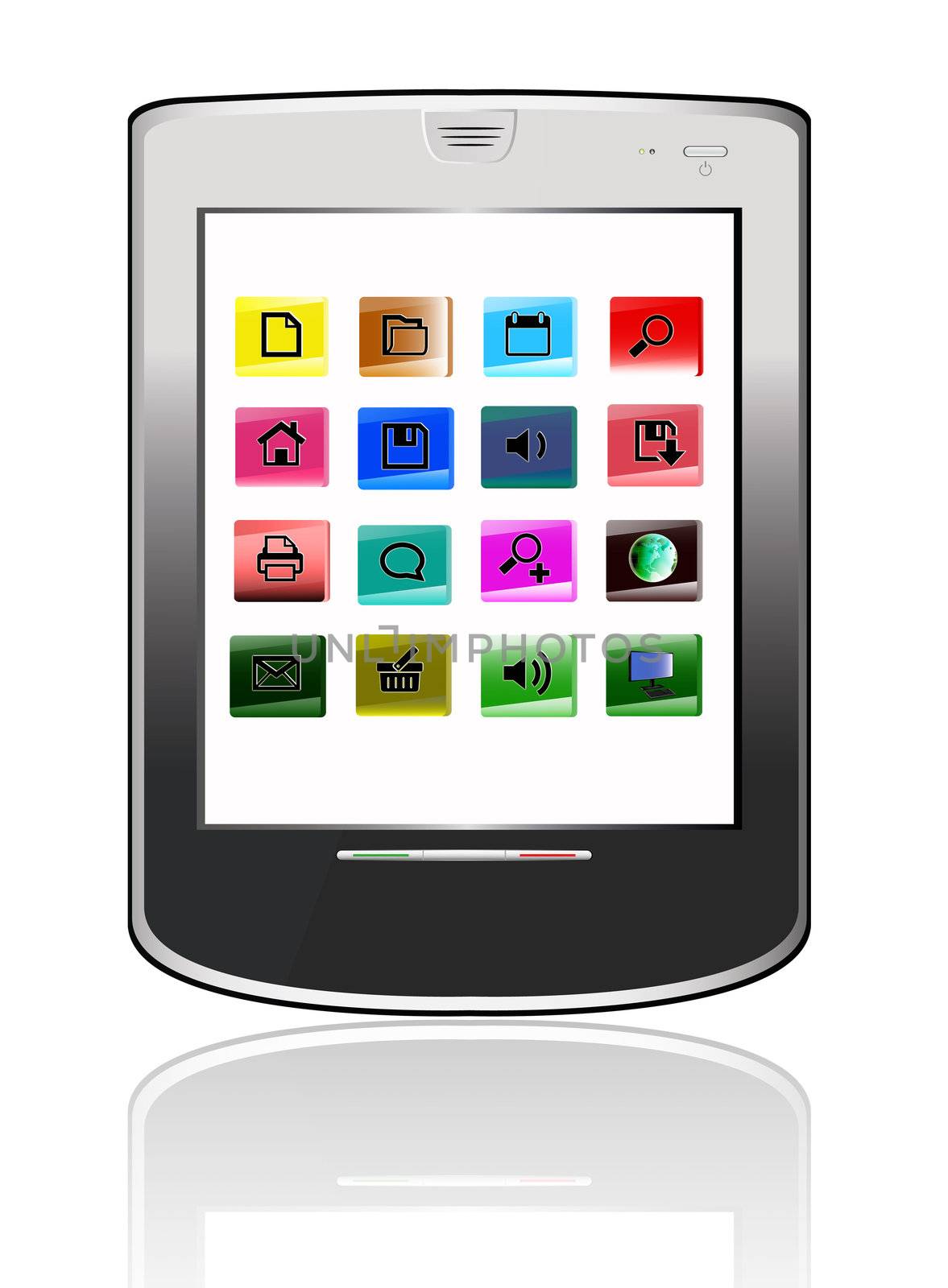 Silvery  abstract tablet pc by sergey150770SV