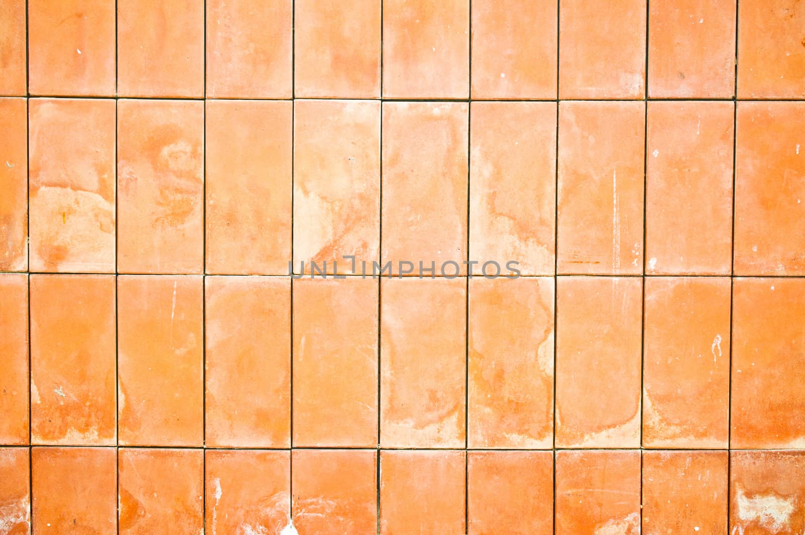 Clay brick wall pattern
