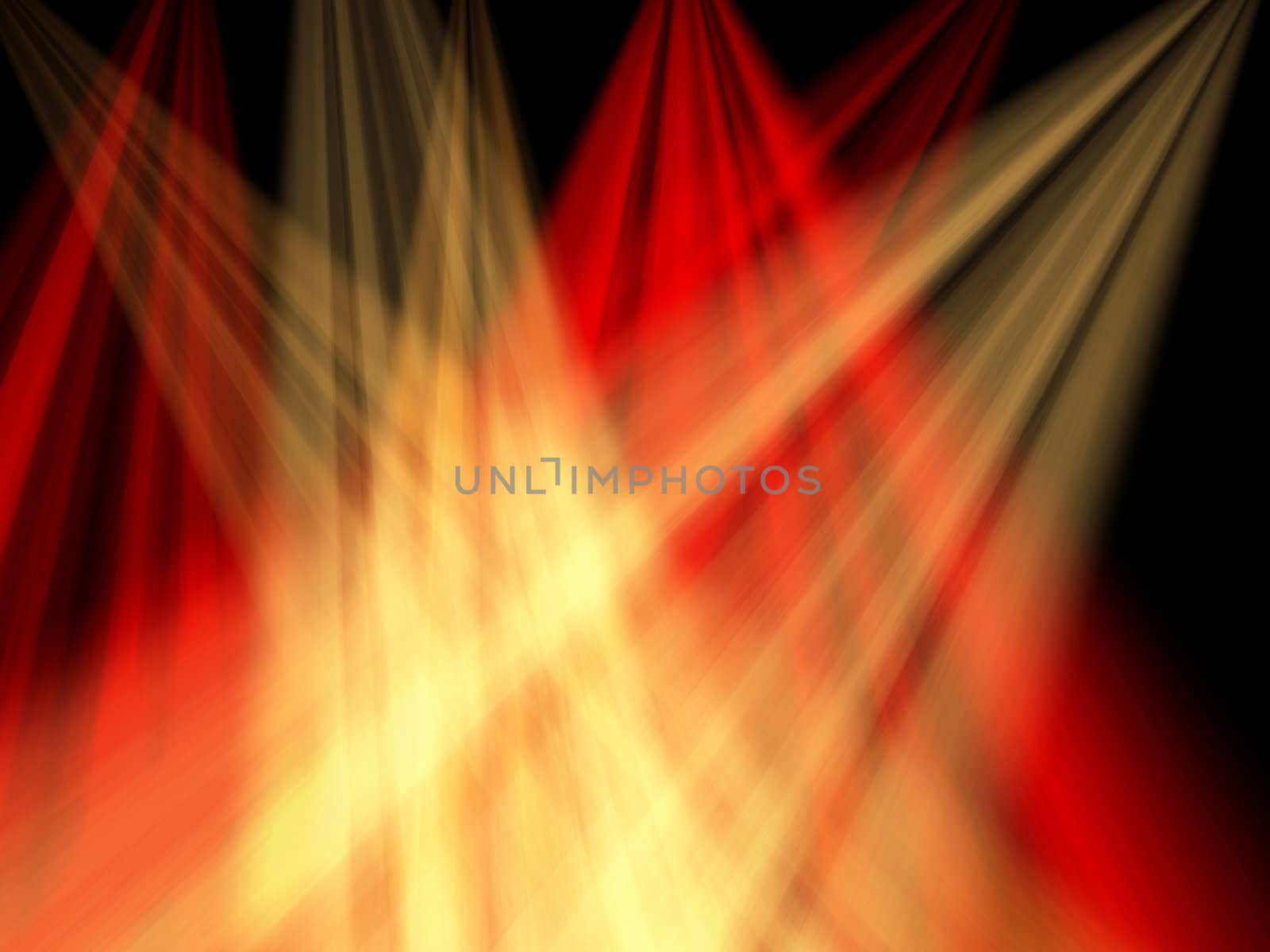 crossing red and yellow lights in a darkness