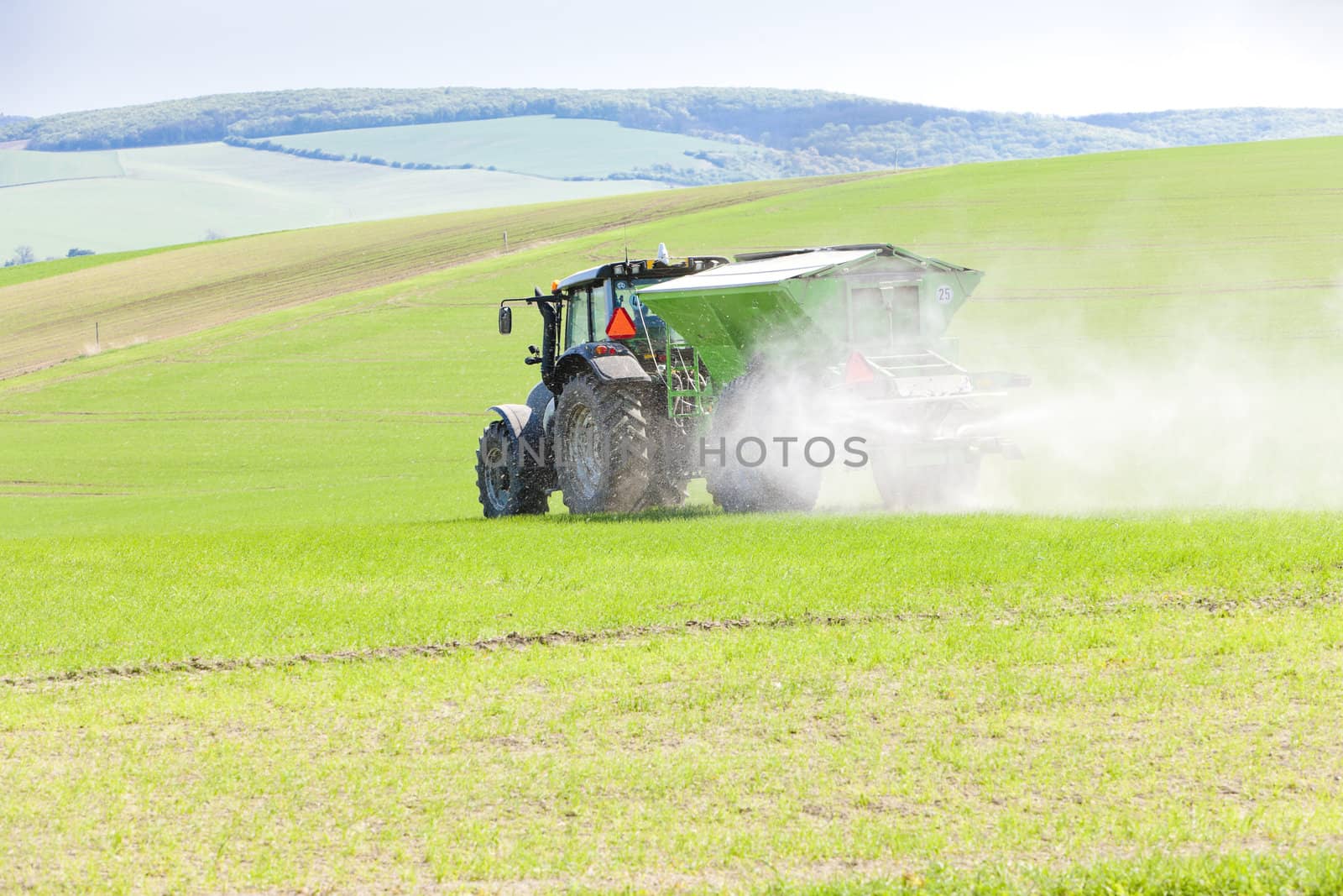 tractor on field, Czech Republic