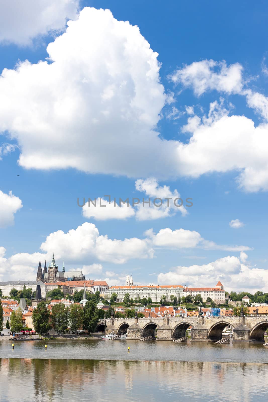 Hradcany with Charles bridge, Prague, Czech Republic