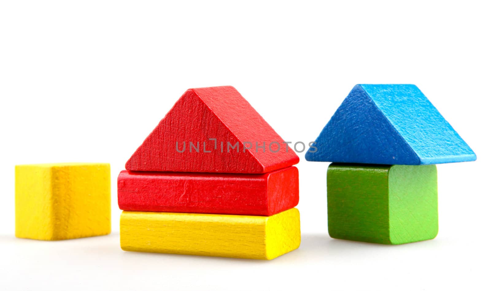 Wooden building blocks