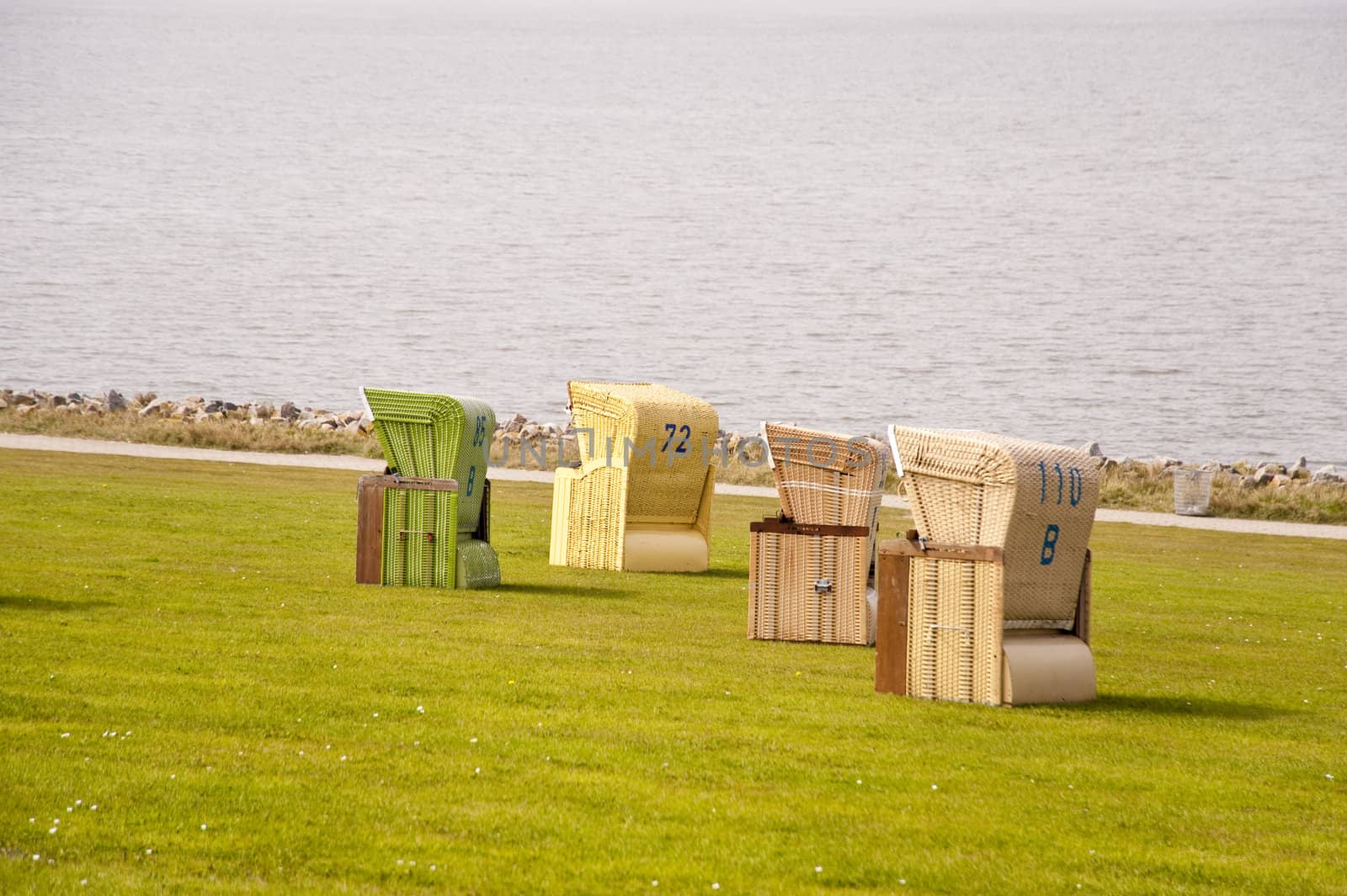 Beach chairs in Buesum, Germany