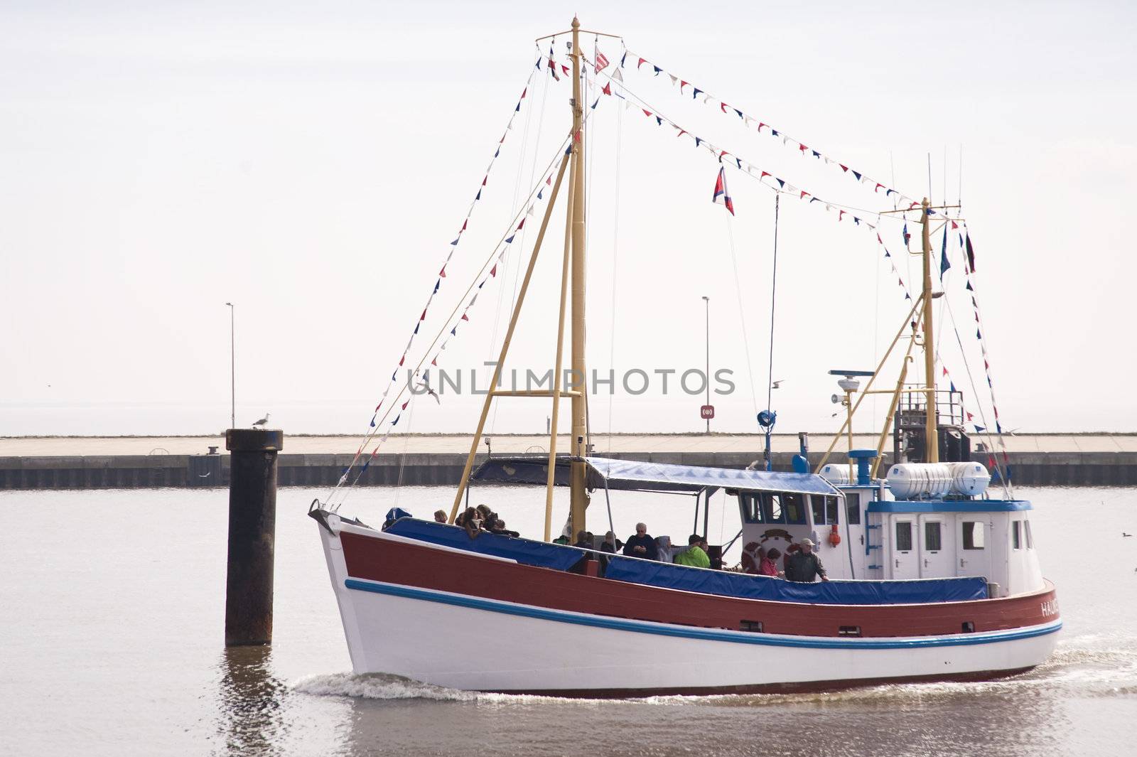 Scene in the port of Buesum, Germany