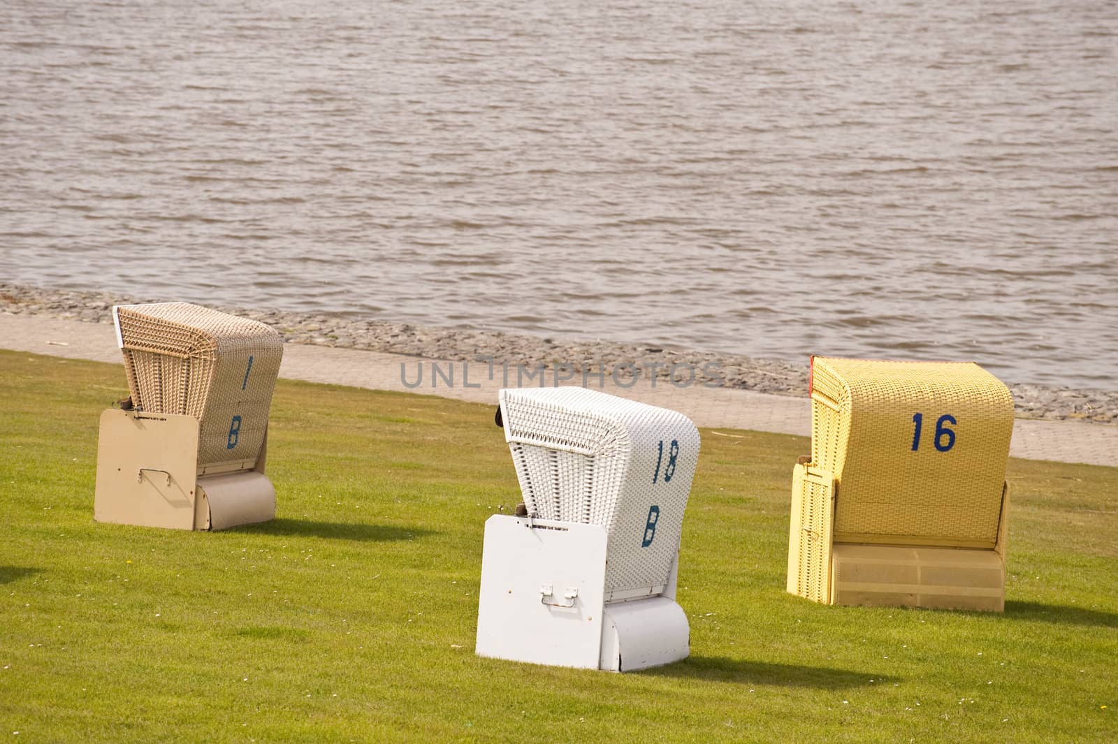 Beach chairs in Buesum, Germany