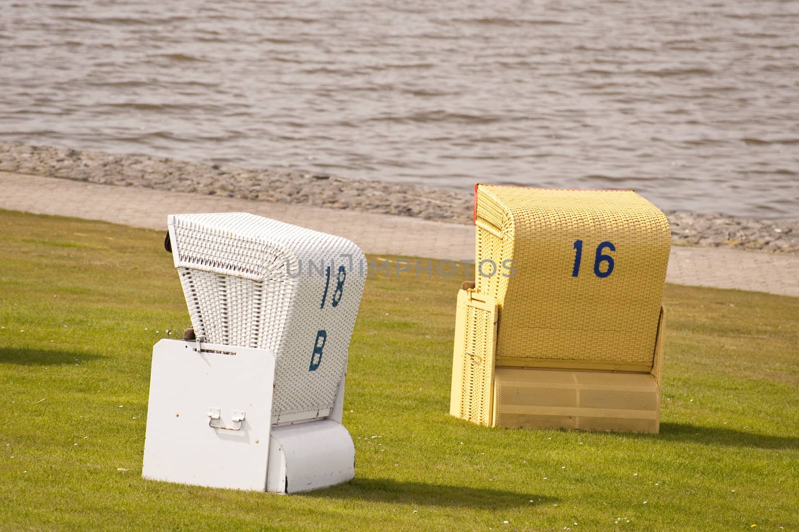 Beach chairs in Buesum, Germany