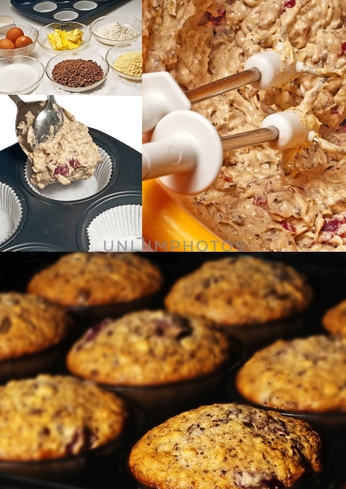 preparation of muffins by Jochen