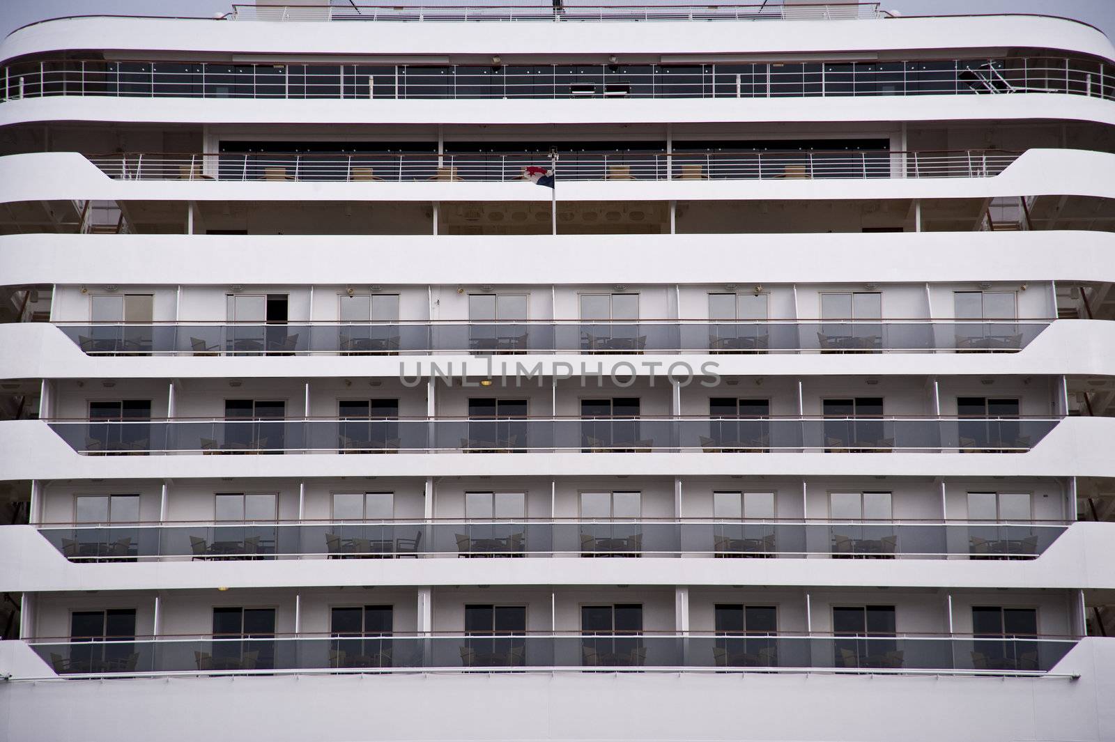 Cruiser in port of Kiel, Germany